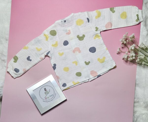 Premium Muslin Pyjama Set – "The Abstract Mickey Pastel"" Edition