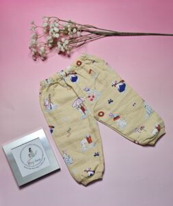 Premium Muslin Pyjama Set – "Sand & Surf Dog" Edition