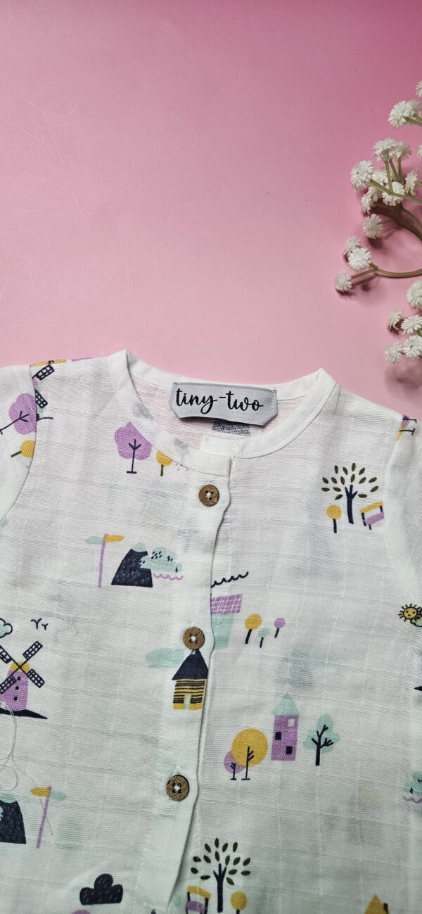 Premium Muslin Pyjama Set – "The Country Windmill"" Edition