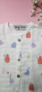 Premium Muslin Pyjama Set – "The garden song bird" Edition