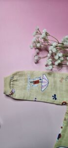 Premium Muslin Pyjama Set – "Sand & Surf Dog" Edition