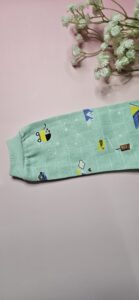 Premium Muslin Pyjama Set – "The mountain camper(mint green)" Edition