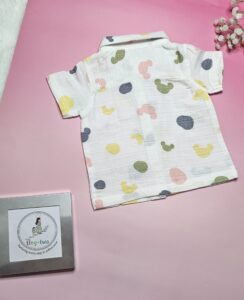 Premium Muslin Short Set – "Abstract Pastel" Edition