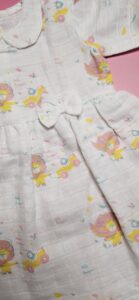 Premium Muslin Frock & Bloomers Set – "Hola Amigo Lion"