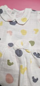 Premium Muslin Frock & Bloomers Set – "Abstract Pastel"