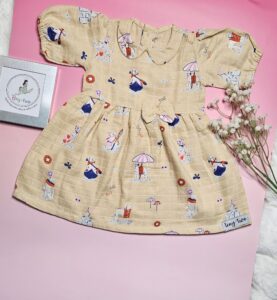Beach Day Dog - Muslin Frock & Bloomers Set