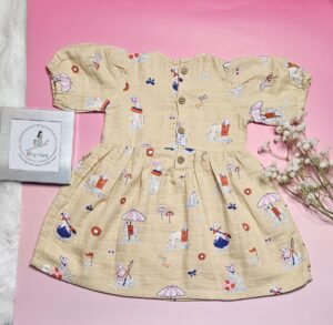 Beach Day Dog - Muslin Frock & Bloomers Set