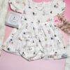 Premium Muslin Frock & Bloomers Set – "Country Windmill"