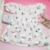 Premium Muslin Frock & Bloomers Set – "Country Windmill"