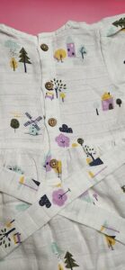 Premium Muslin Frock & Bloomers Set – "Country Windmill"
