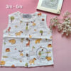 Pure Muslin Sleeveless Jabla (3-6 Months) 4