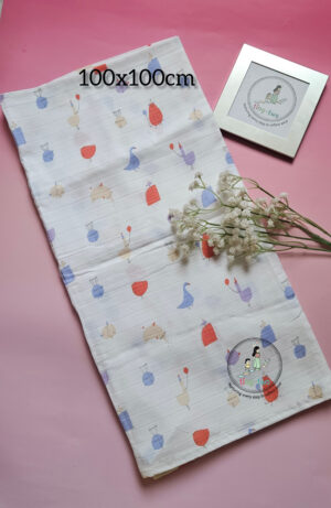 Multi-Use Premium Muslin Swaddle (100cm x 100cm)