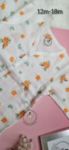 Orange Blossom:Pure Comfort for Growing Explorers: The Muslin Long-Sleeve Pyjama Set