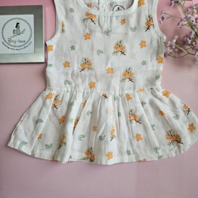 Muslin Baby Frock (3–6 Months) - Aero 1