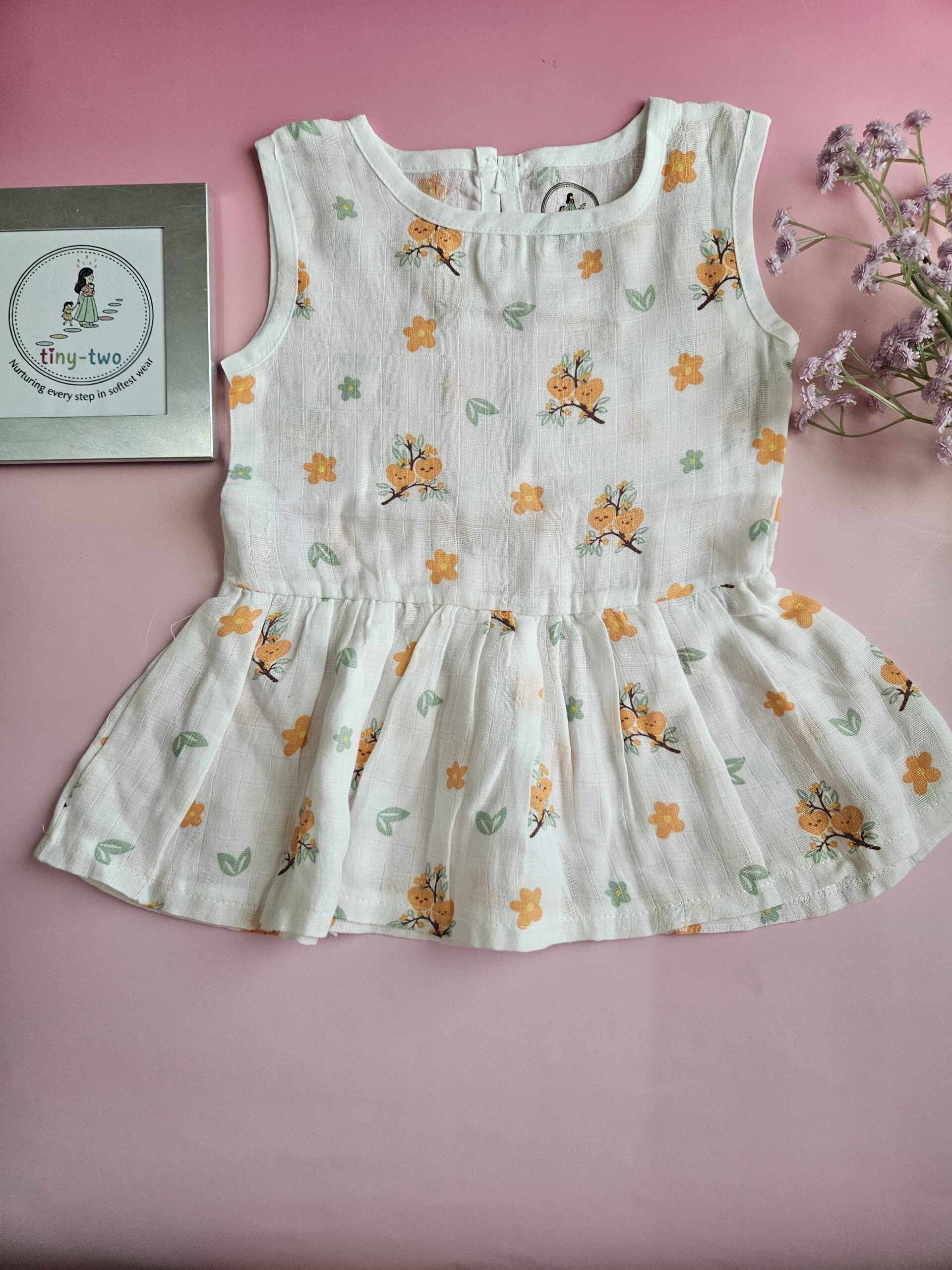 Muslin Baby Frock (3–6 Months) - Aero 4