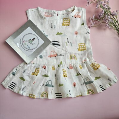 Muslin Baby Frock (3–6 Months) - Aero 3