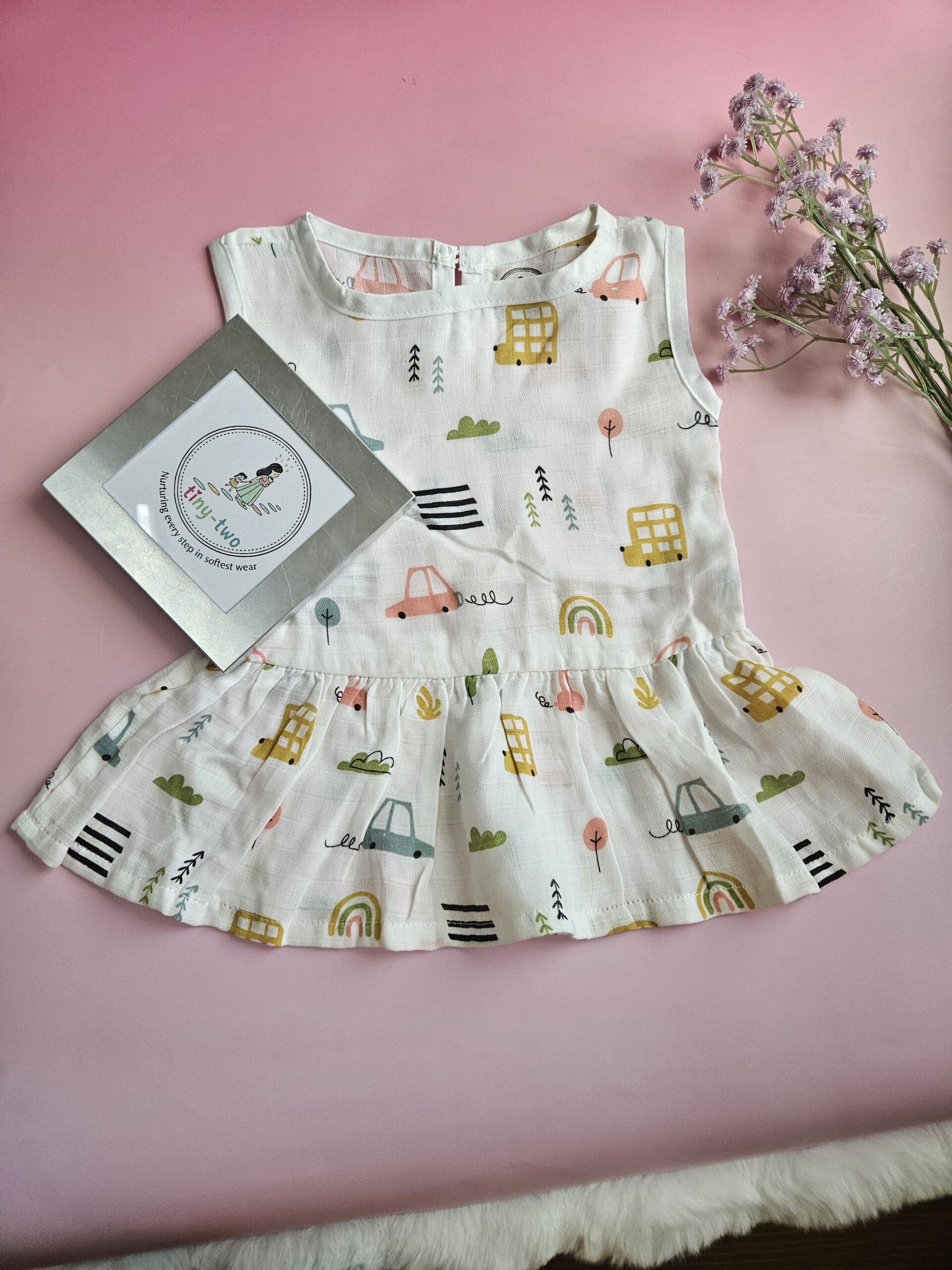 Muslin Baby Frock (3–6 Months) - Aero 4