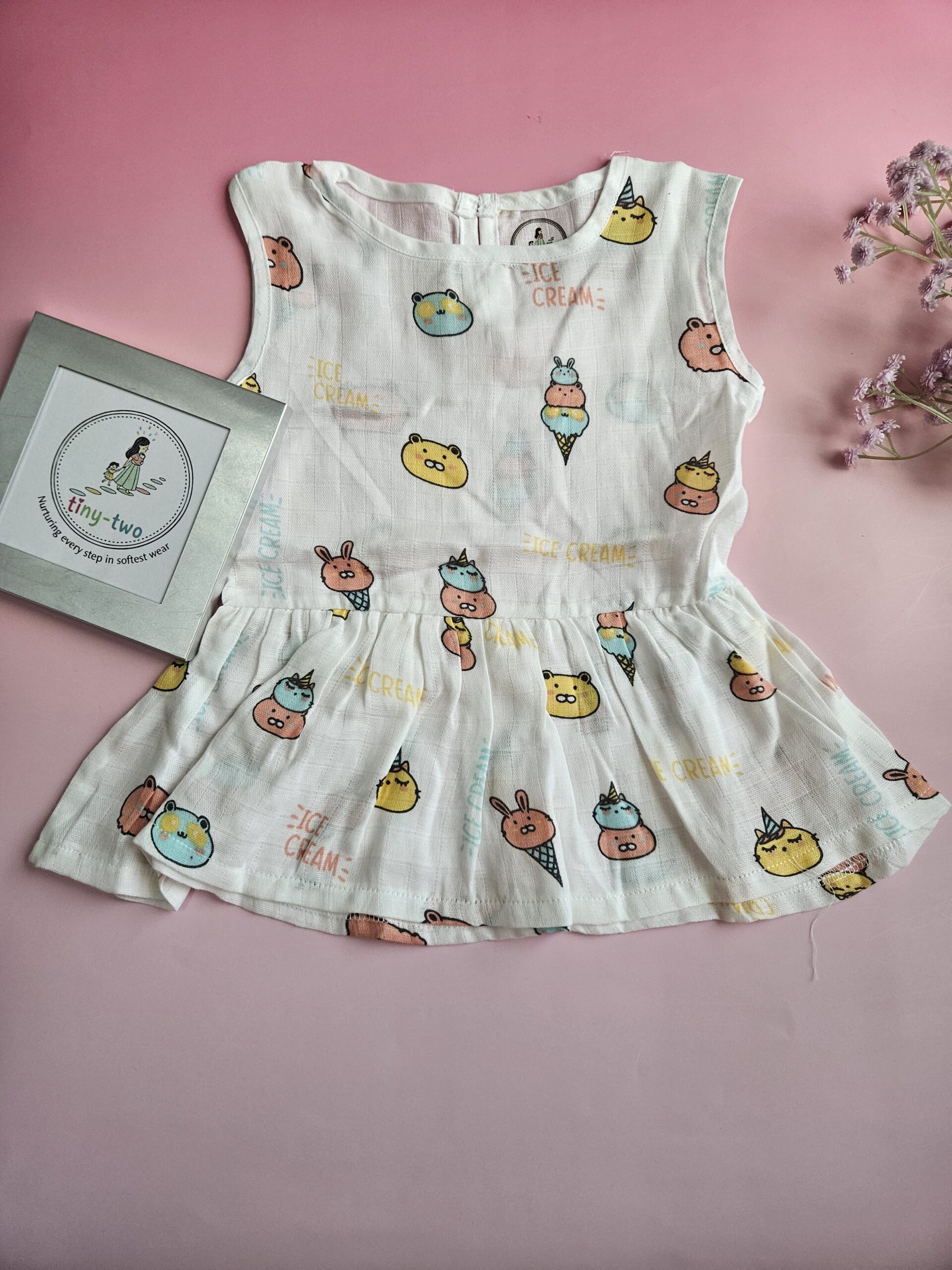 Muslin Baby Frock (3–6 Months) - Aero 4