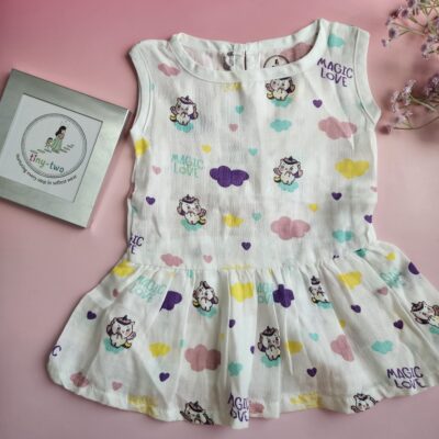 Muslin Baby Frock (3–6 Months) - Aero 5
