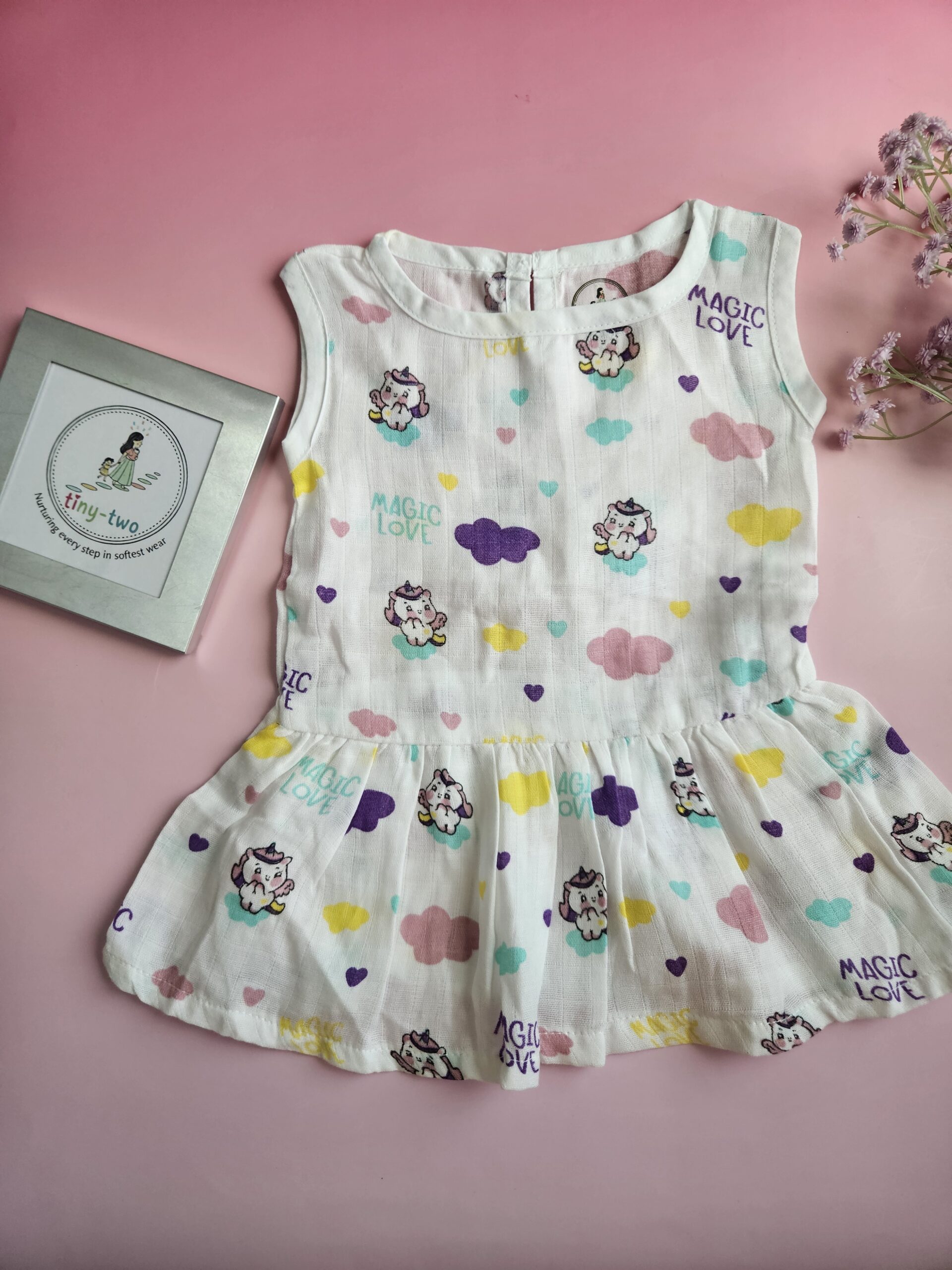 Muslin Baby Frock (3–6 Months) - Aero 4