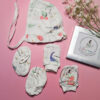 Pure Muslin Newborn Essentials Set (Cap, Mittens & Booties)