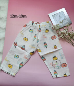 Ice-cream delight:Pure Comfort for Growing Explorers: The Muslin Long-Sleeve Pyjama Set