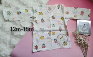 Ice-cream delight:Pure Comfort for Growing Explorers: The Muslin Long-Sleeve Pyjama Set