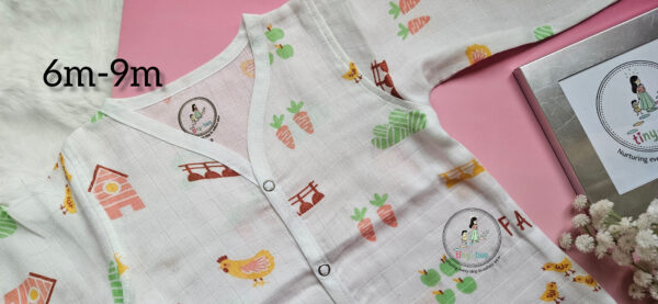 "Farm Life":Pure Comfort for Growing Explorers: The Muslin Long-Sleeve Pyjama Set