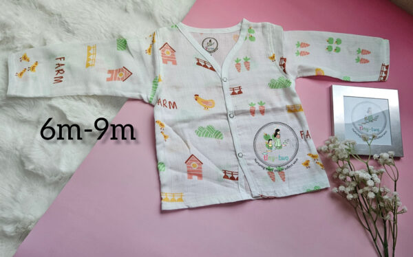 "Farm Life":Pure Comfort for Growing Explorers: The Muslin Long-Sleeve Pyjama Set