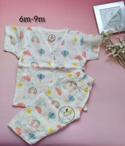 Rainbow Organic Muslin Pyjama Set