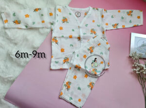Orange Blossom Organic Muslin Pyjama Set