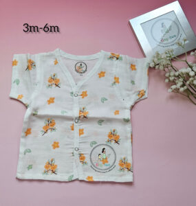 "Orange Blossom":Pure Comfort for Growing Explorers: The Muslin Long-Sleeve Pyjama Set