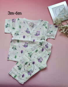 "Night Owl":Pure Comfort for Growing Explorers: The Muslin Long-Sleeve Pyjama Set