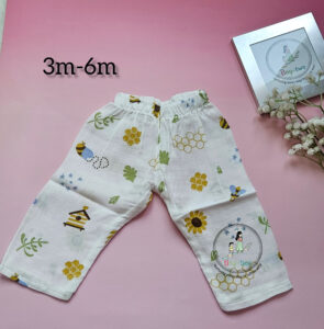 "Honey Bee":Pure Comfort for Growing Explorers: The Muslin Long-Sleeve Pyjama Set