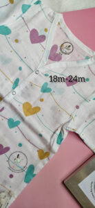 Heart Strings Organic Muslin Full-Length Pyjama Set