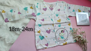 Heart Strings Organic Muslin Full-Length Pyjama Set