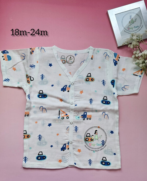 Little Builder Organic Muslin Full-Length Pyjama Set