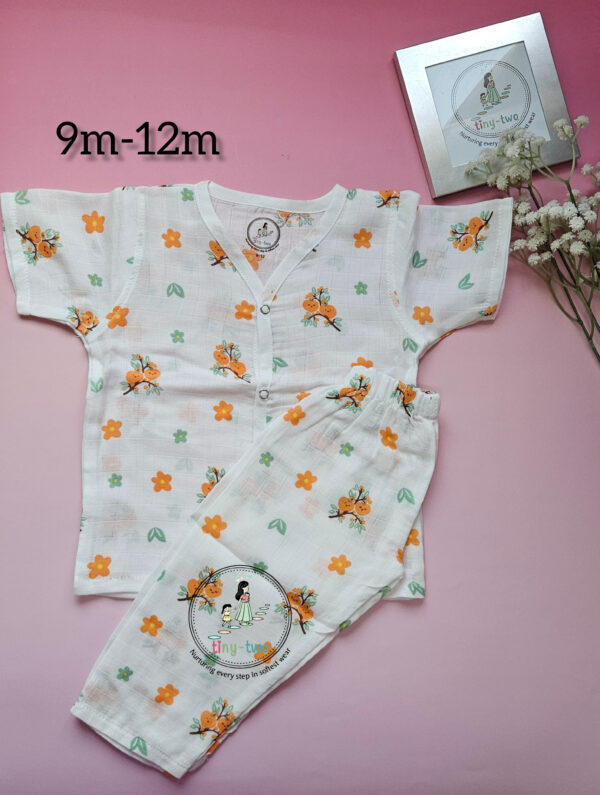 Orange Blossom Organic Muslin Pyjama Set