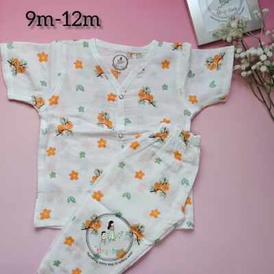 Orange Blossom Organic Muslin Pyjama Set