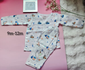 Little Builder Organic Muslin Full-Length Pyjama Set