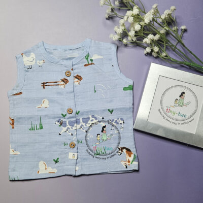 Pure Muslin Sleeveless Jabla 2