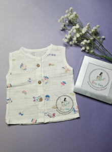 Pure Muslin Sleeveless Jabla 6