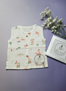 Pure Muslin Sleeveless Jabla 3