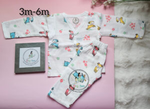 Tiny Deer Organic Muslin Full-Length Pyjama Set