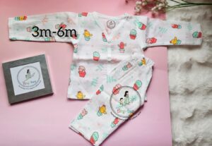 Desert Cactus Organic Muslin Full-Length Pyjama Set