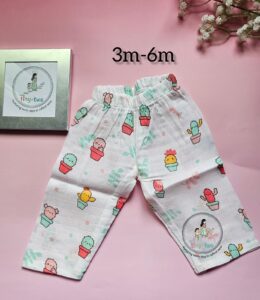 Desert Cactus Organic Muslin Full-Length Pyjama Set