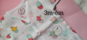 Desert Cactus Organic Muslin Full-Length Pyjama Set