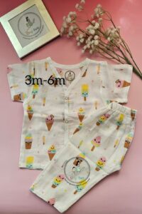 Ice-cream delight: The Muslin Long-Sleeve Pyjama Set