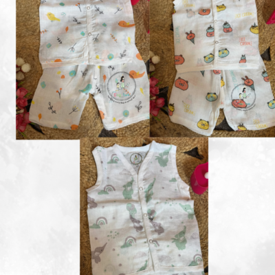 Combo Sets - Muslin Aero Co-ord sets - Set of 3