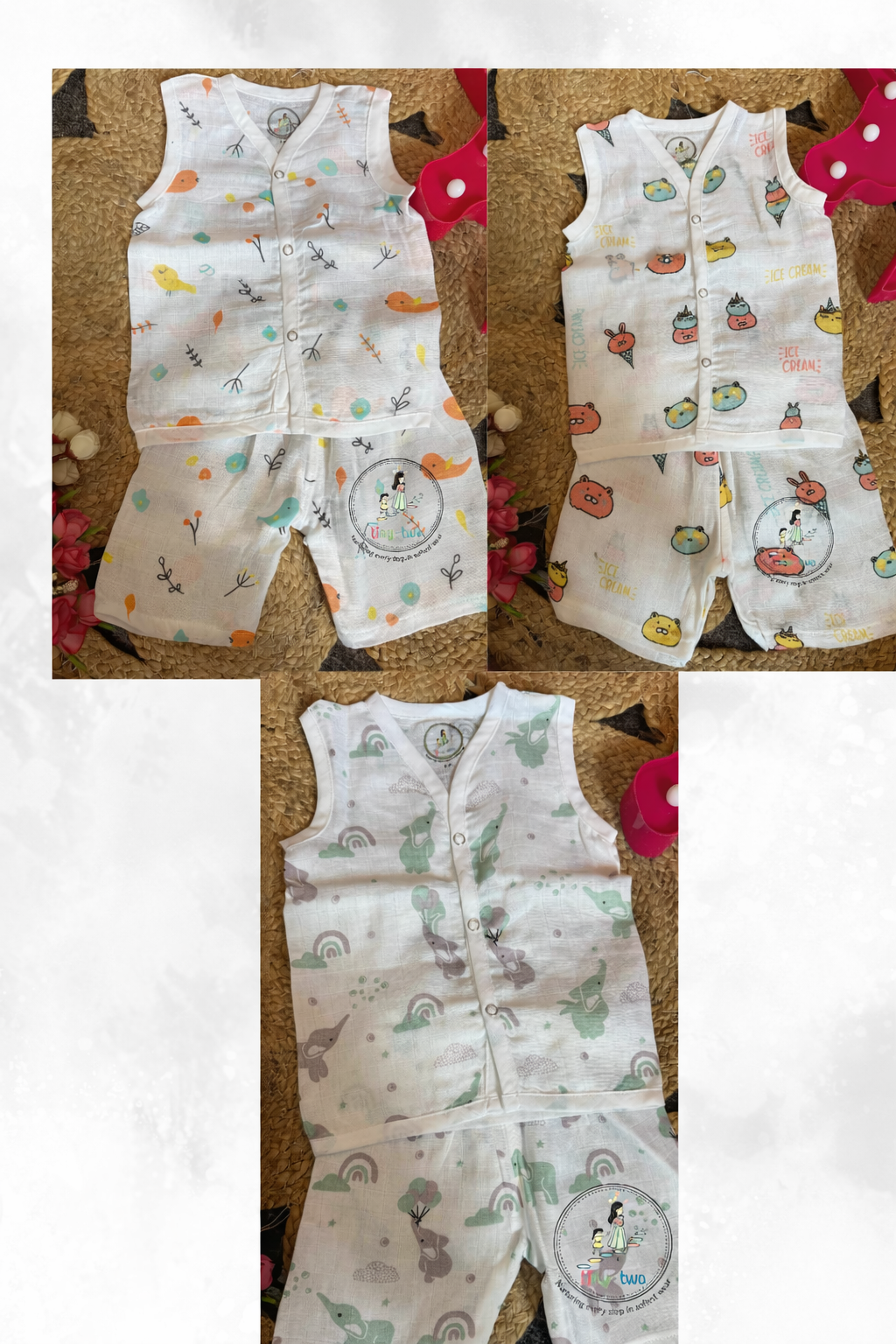 ChatGPT Image May 11, 2026, 06_09_50 PM Combo Sets - Muslin Aero Co-ord sets - Set of 3